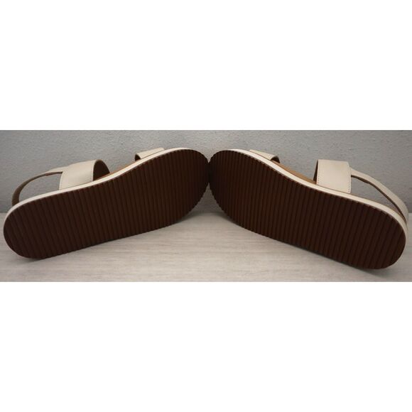 Nisolo Women's Sz 8.5 Bone/Beige Go-To Flatform 2.0 Leather Sandals - Picture 5 of 15